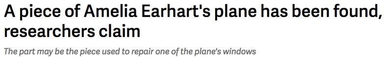 Illustration for article titled Amelia Earhart Died On a Desert Island In the Pacific, We Get It